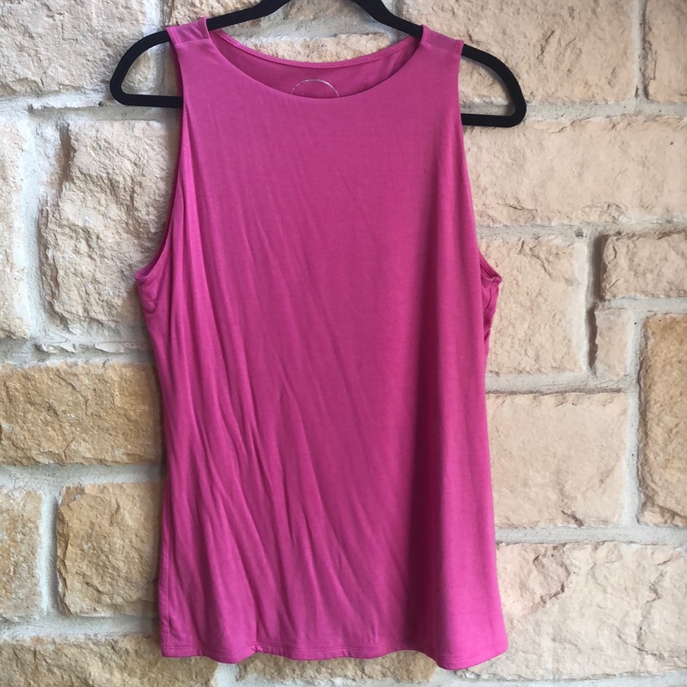 Hot pink sleeveless top